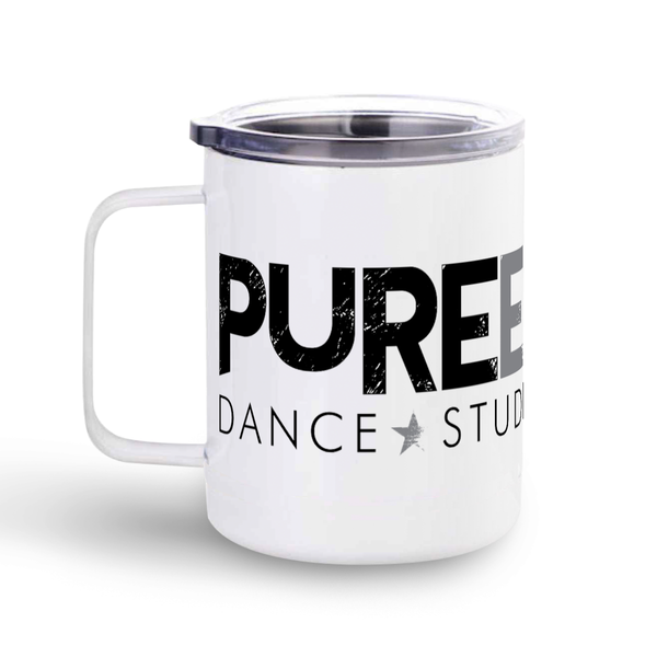 Pure Energy - Stainless steel mug with clear lid