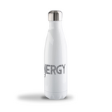 Pure Energy - White bottle with stainless steel interior