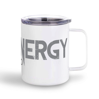 Pure Energy - Stainless steel mug with clear lid